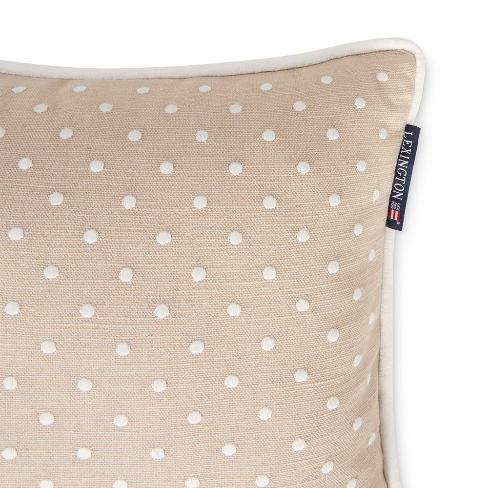 Lexington Dotted Linen/Cotton Prydnadskudde